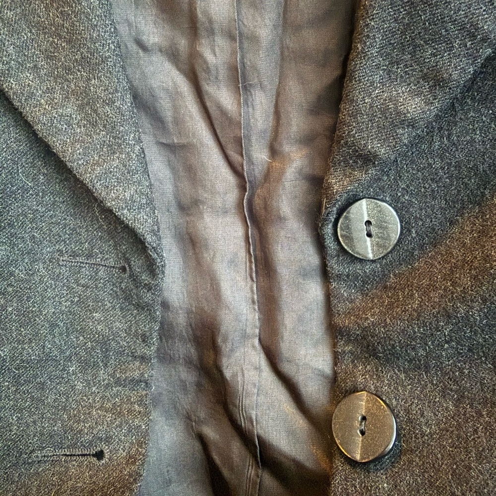 Conrad C Collection Charcoal Wool Blazer Jacket Size 18 Made in Canada - Picture 4 of 6